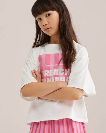 WE Fashion Футболка в Белый: спереди