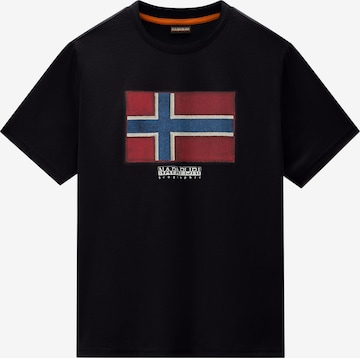 NAPAPIJRI Bluser & t-shirts 'FLAG TIKI' i sort: forside