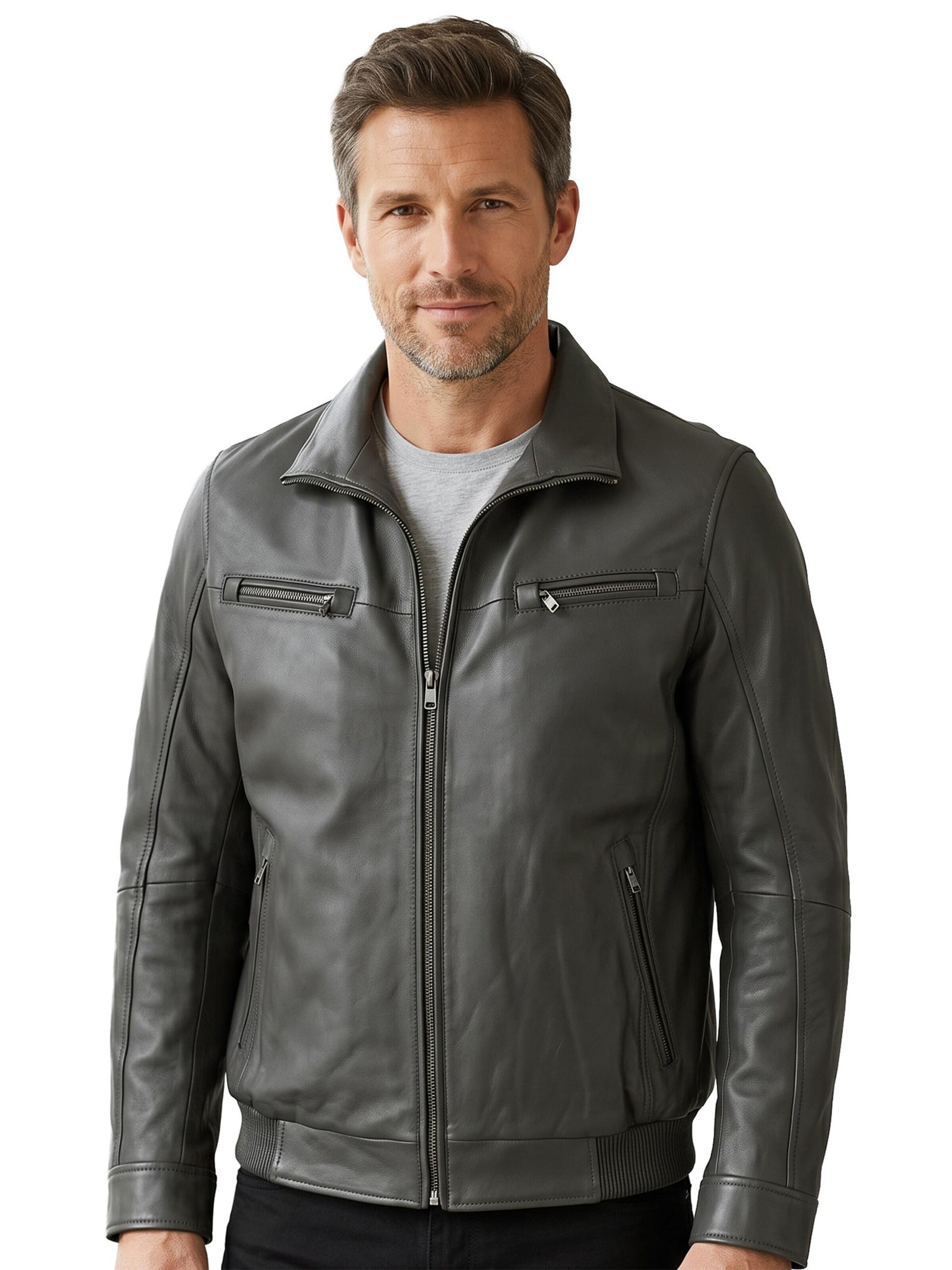 MADDOX Between-season jacket 'MAD46' in Grey: front