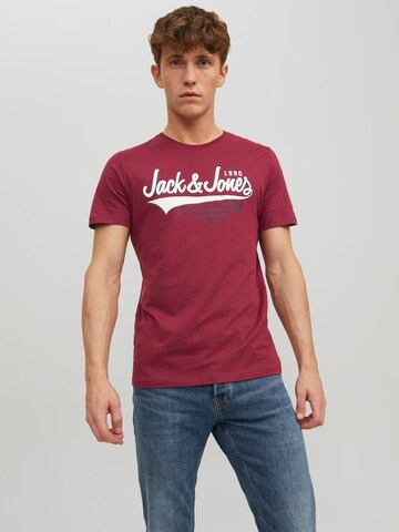 JACK & JONES قميص بلون بنفسجي: الأمام