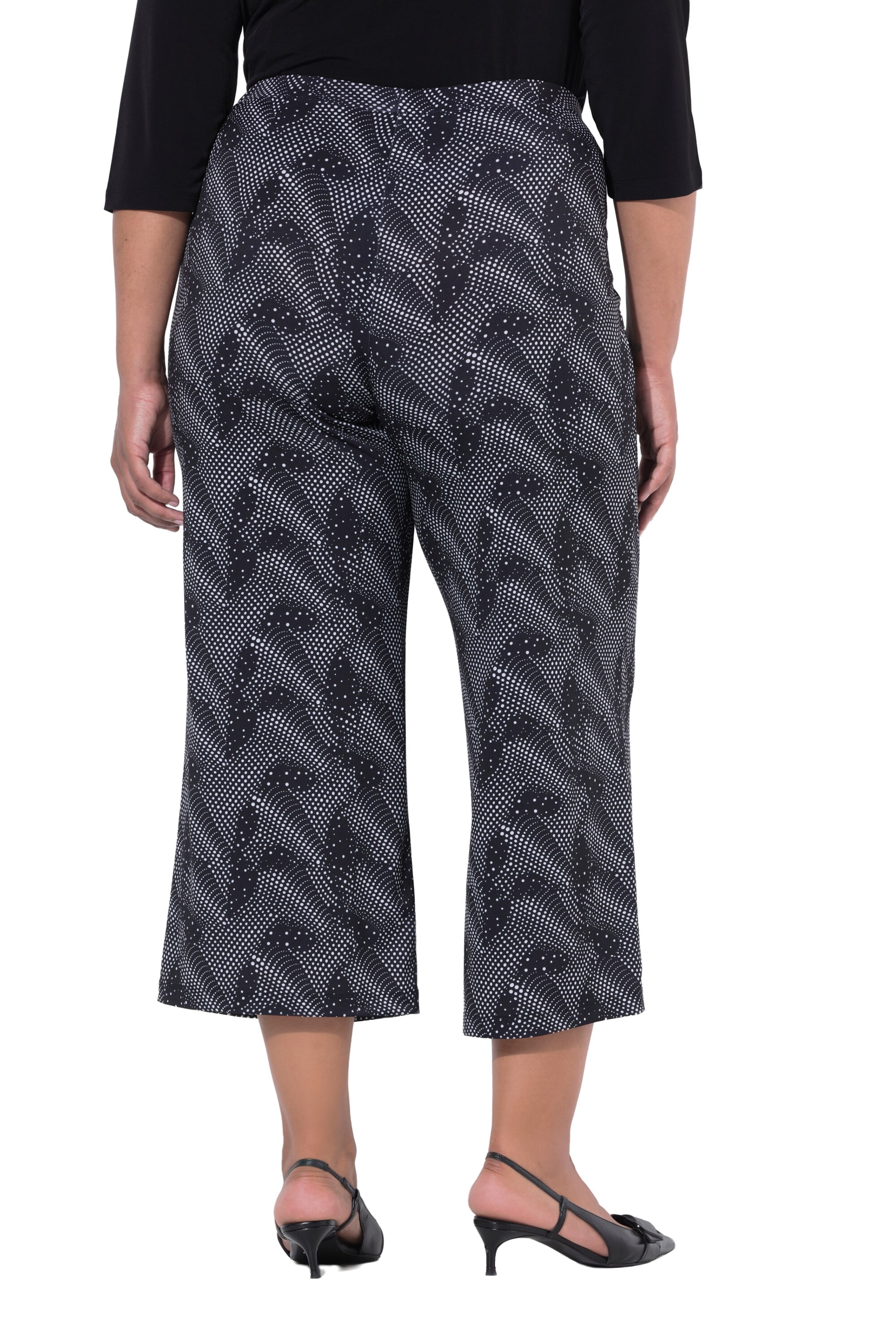 Ulla Popken Regular Broek in Zwart