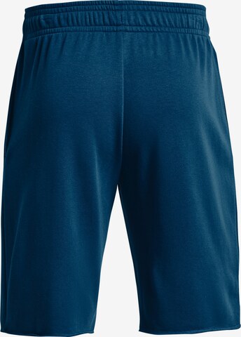 UNDER ARMOUR Regular Sportshorts 'Rival Terry' in Blau