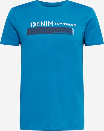 T-Shirt TOM TAILOR DENIM en bleu : devant