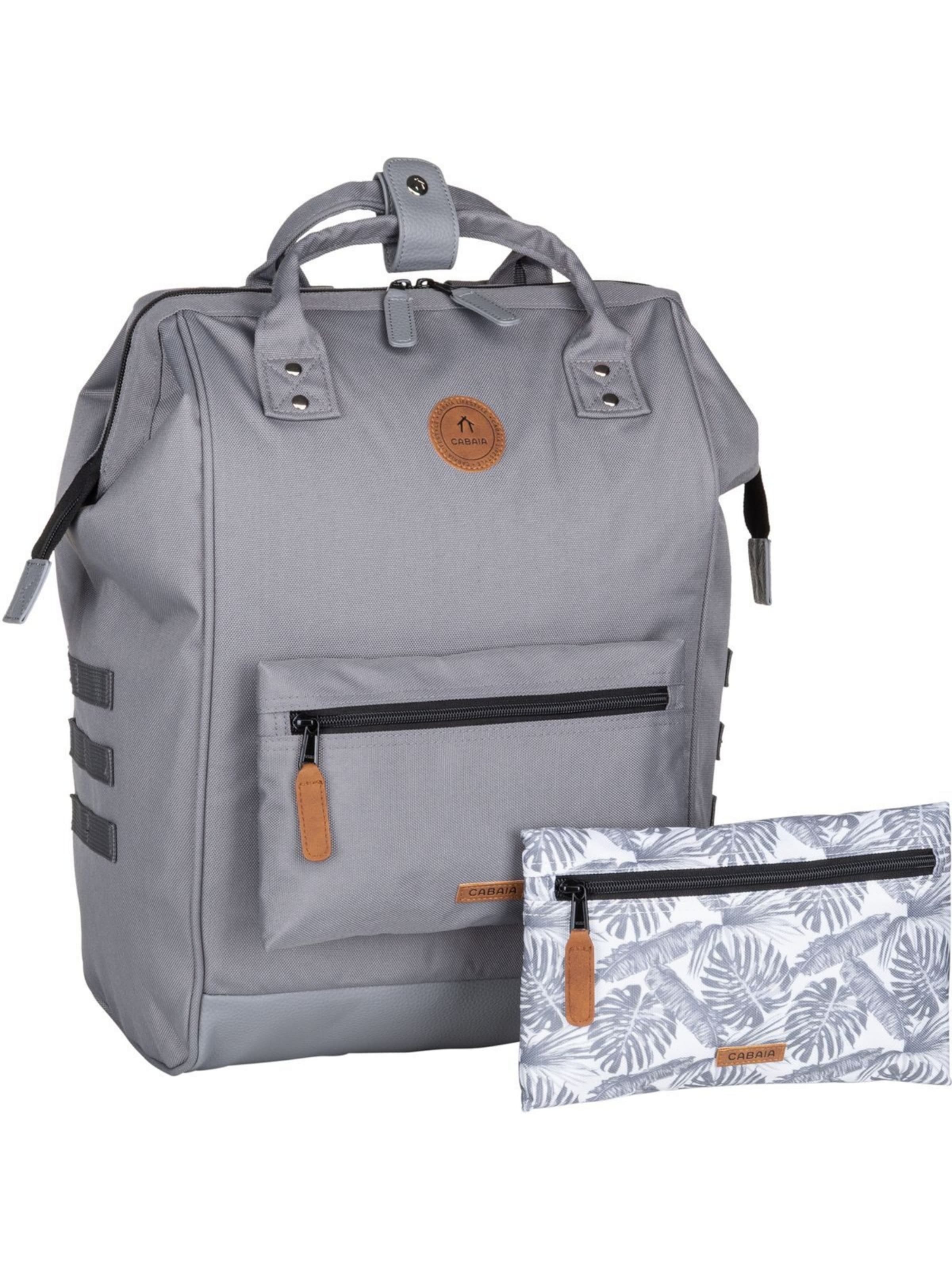 Cabaia Rucksack 'Adventurer' in Grau: Vorderseite