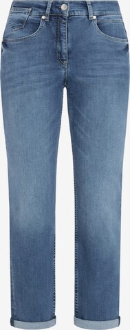 Coupe slim Jean 'Hazel' Recover Pants en bleu : devant