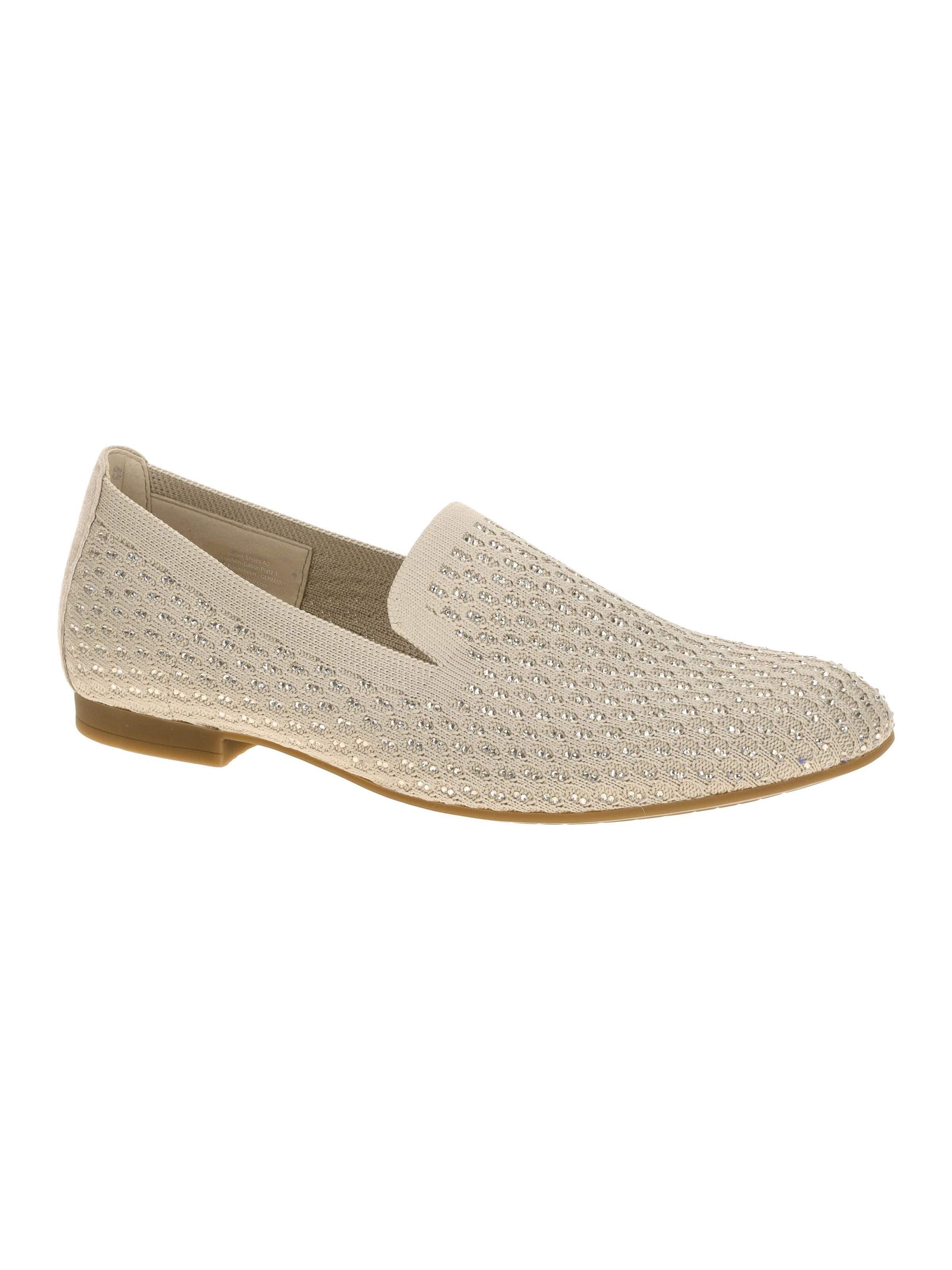 GABOR Hausschuh in Beige: Vorderseite