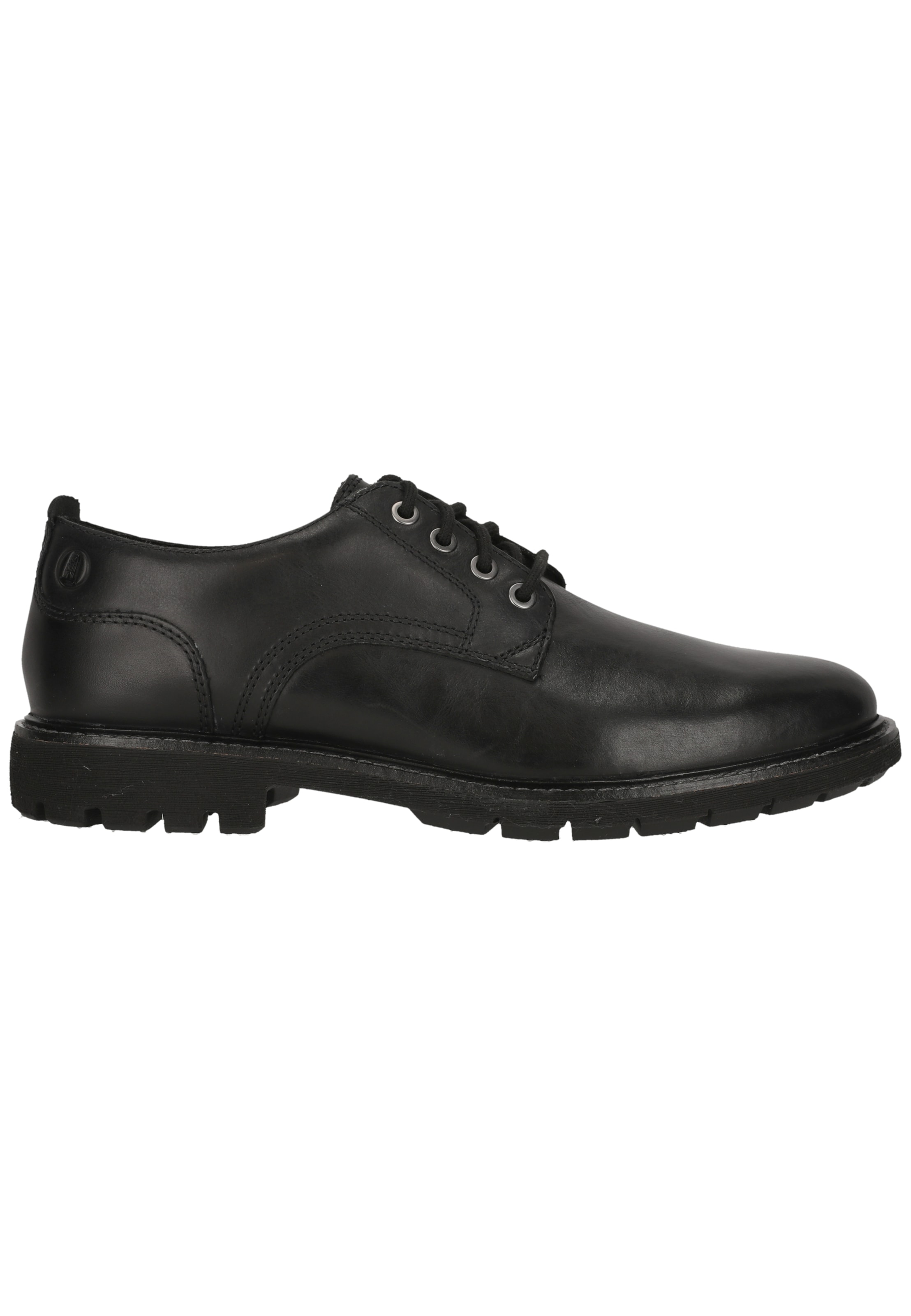 CLARKS Lace-up shoe 'Batcombe Tie Black Leather' in Black