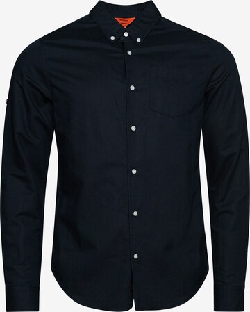 Superdry Regular fit Button Up Shirt in Blue: front