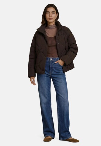 zero Steppjacke mit Stehkragen in Braun