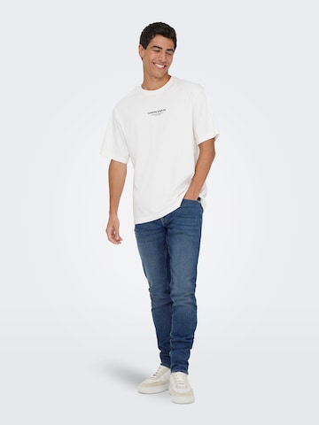 Coupe slim Jean 'ONSLoom' Only & Sons en bleu