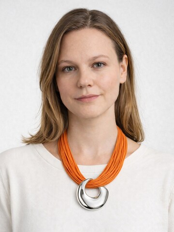 COLLEZIONE ALESSANDRO Necklace 'Evora' in Red: front
