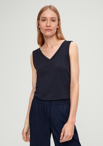 Top di s.Oliver in blu: frontale