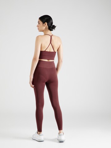 Skinny Pantalon de sport 'Tif' Hummel en marron