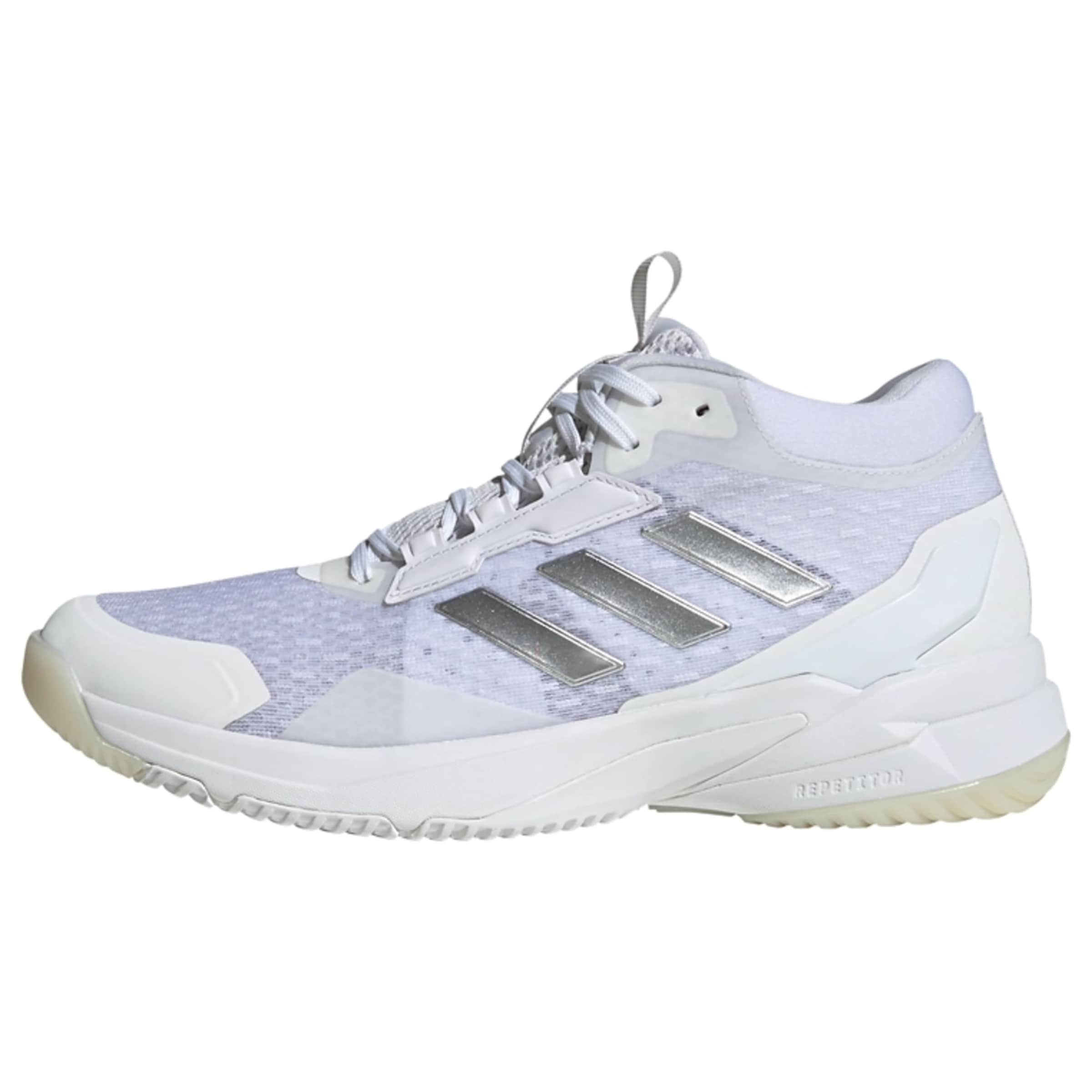ADIDAS PERFORMANCE Sportschuh 'Crazyflight 6' in hellgrau / silber / weiß, Produktansicht