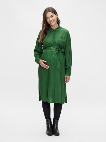 Robe-chemise 'MERCY' MAMALICIOUS en vert : devant