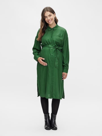 MAMALICIOUS Shirt Dress 'MERCY' in Green: front
