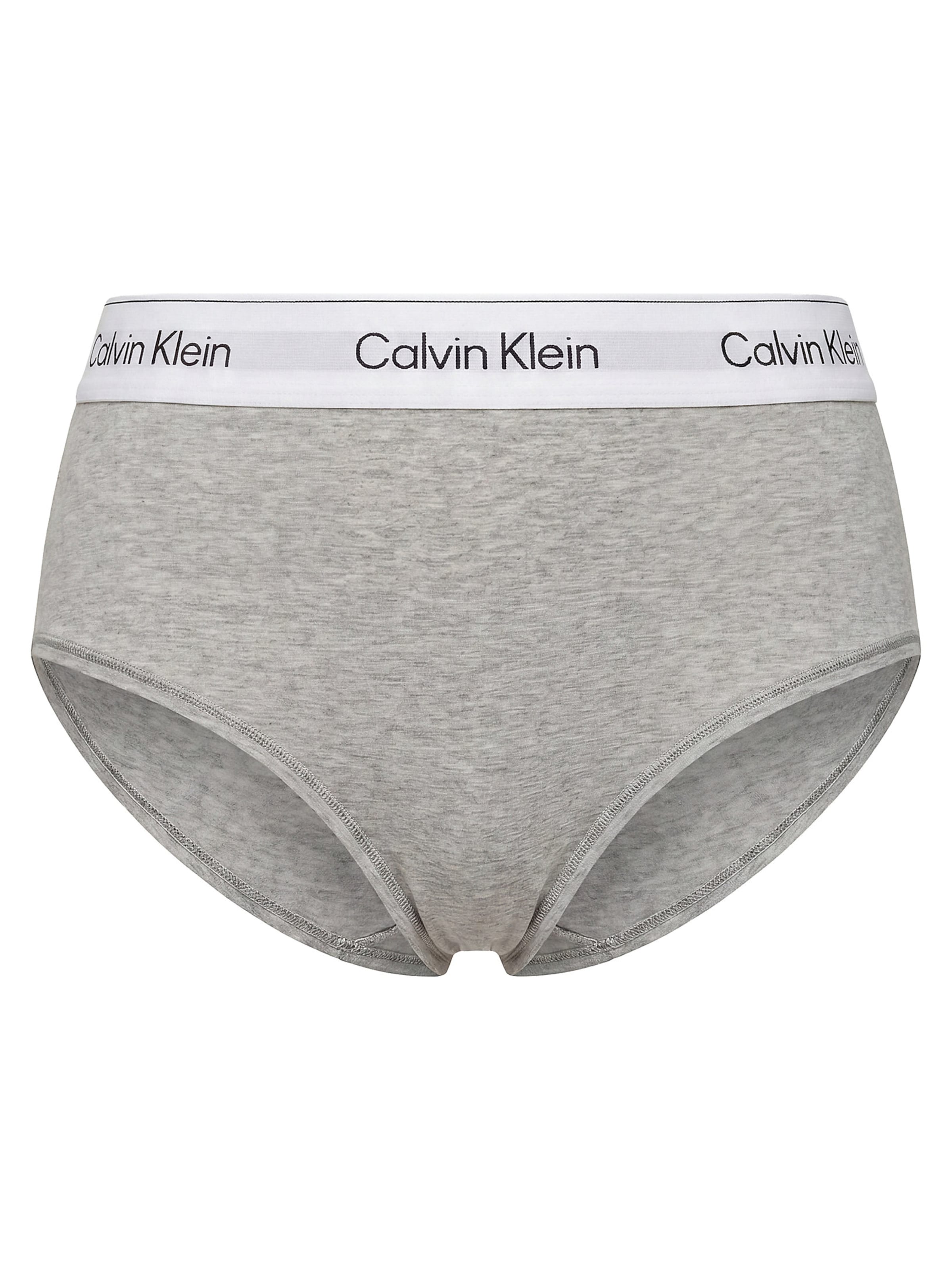 Slip Calvin Klein en gris : devant