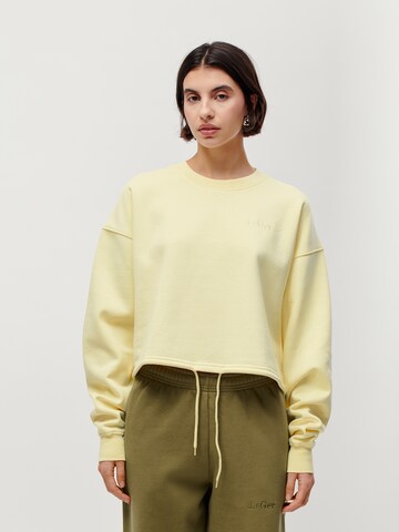 Felpa 'Rosa' di LeGer by Lena Gercke in giallo: frontale