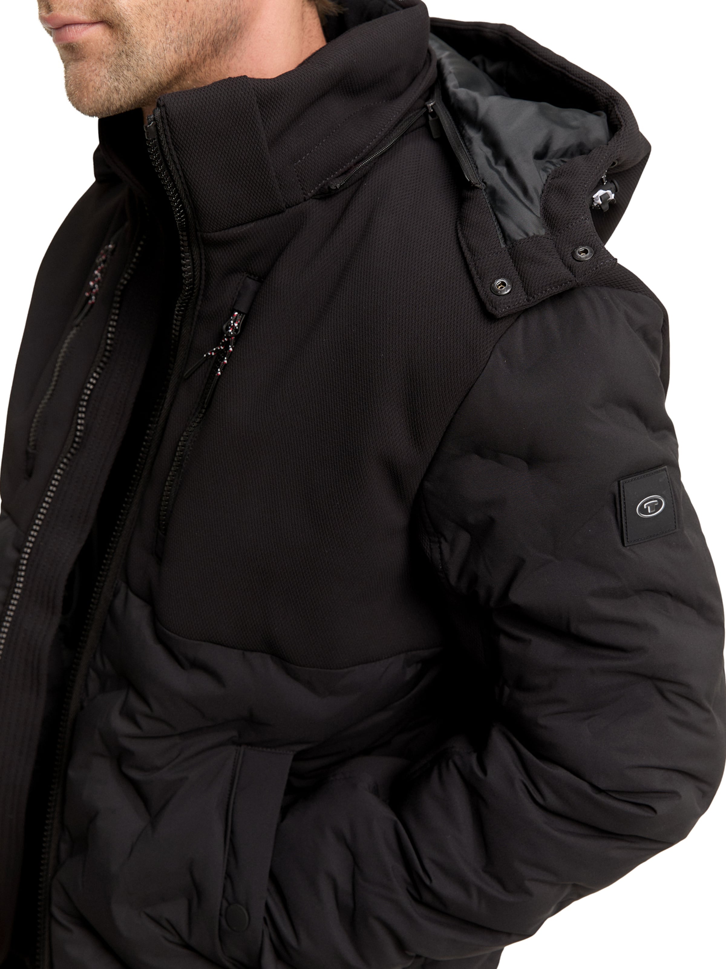 TOM TAILOR Зимно яке в черно