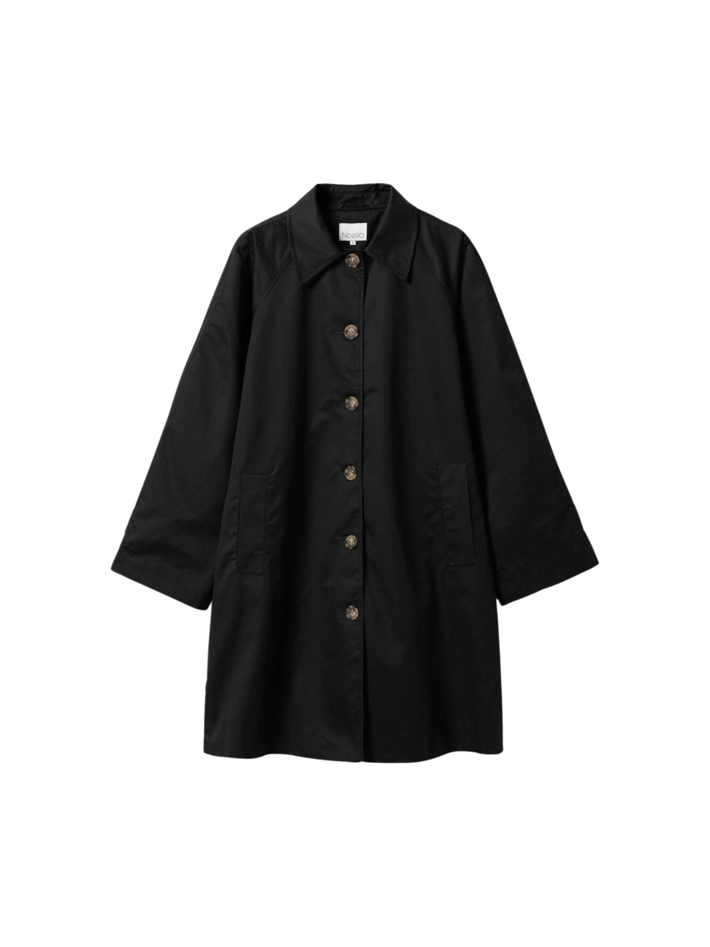 Cappotto di mezza stagione ' Lilli ' di Noella in nero: frontale