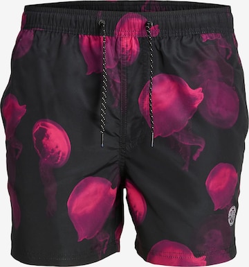 JACK & JONES Swim Trunks 'Fiji' in Black: front