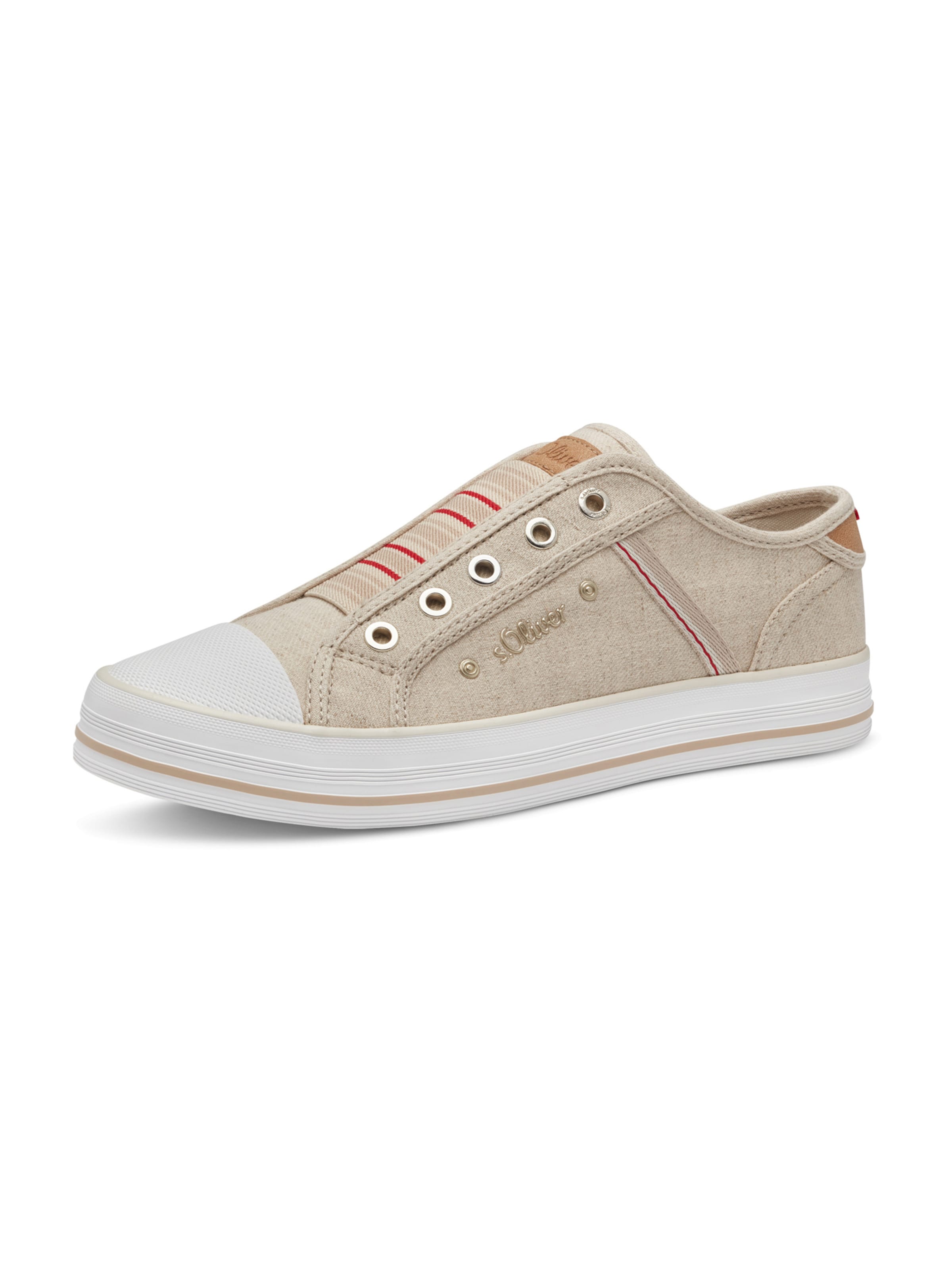 s.Oliver Slip On in Beige: Vorderseite