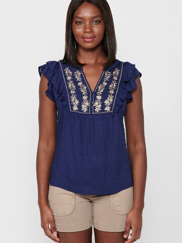 KOROSHI Bluse in Blau