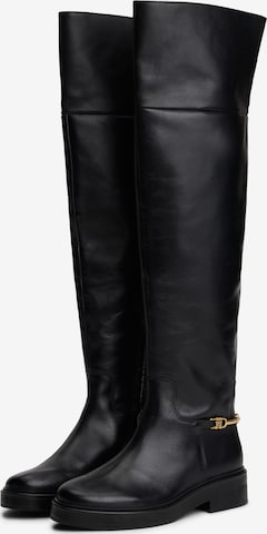 TOMMY HILFIGER Overknee laarzen 'Horsebit' in Zwart ABOUT YOU
