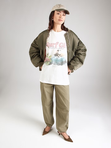 balta HOLLISTER Marškinėliai