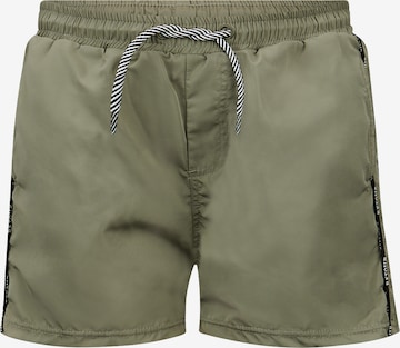 Shorts de bain 'Renzo' Retour Jeans en vert : devant