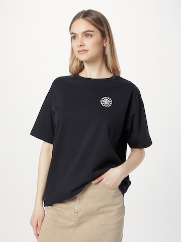 T-shirt 'LET'S GROW DOODLE' CONVERSE en noir : devant