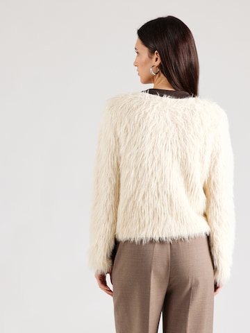 OUI Pletena jopa | bela barva