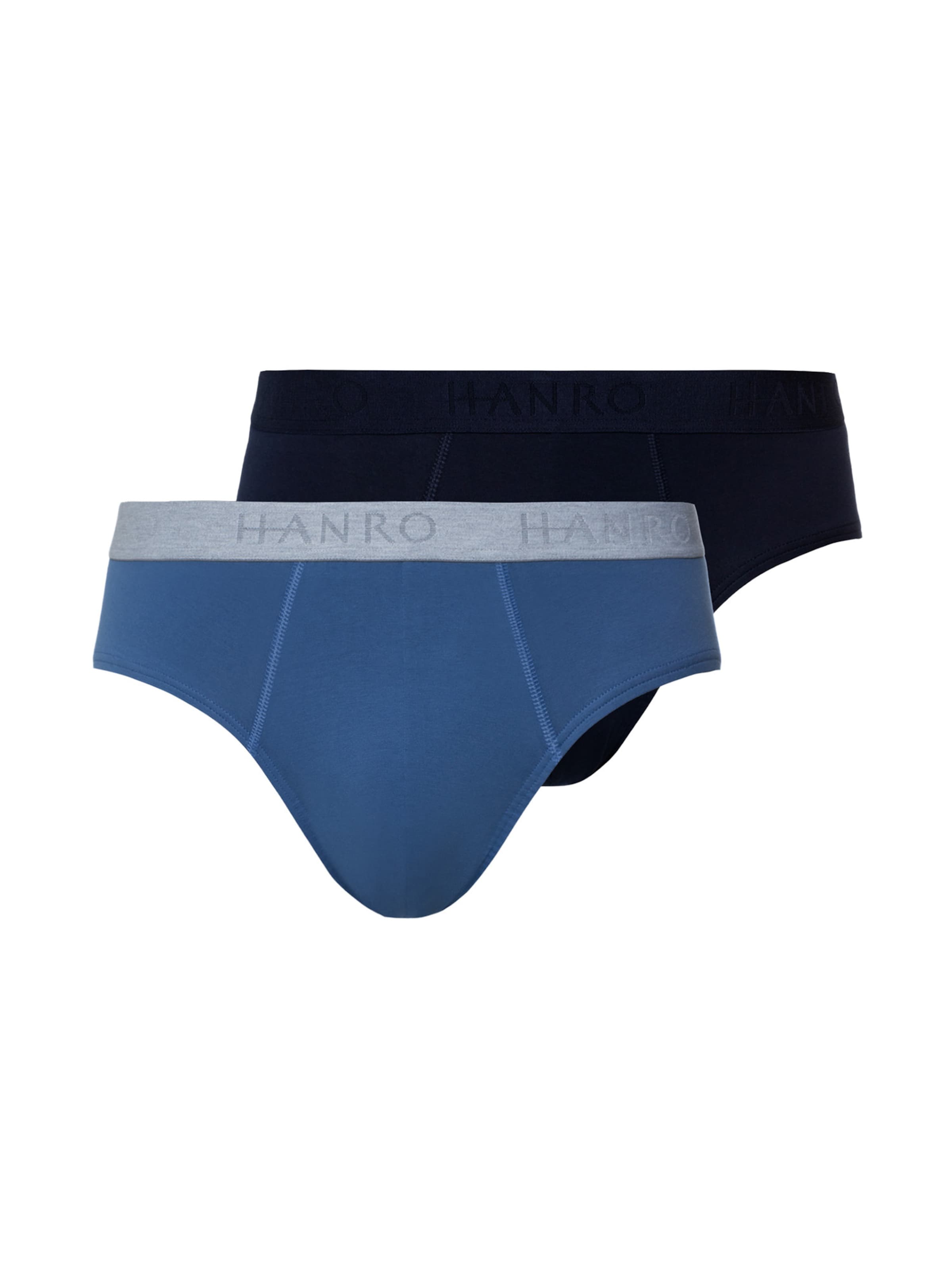 Hanro - Cueca ' Cotton Essentials ' em azul: frente