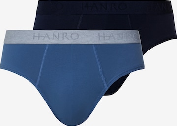 Hanro - Cueca ' Cotton Essentials ' em azul: frente