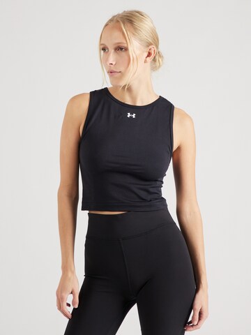 UNDER ARMOUR Sportovní top – černá: přední strana