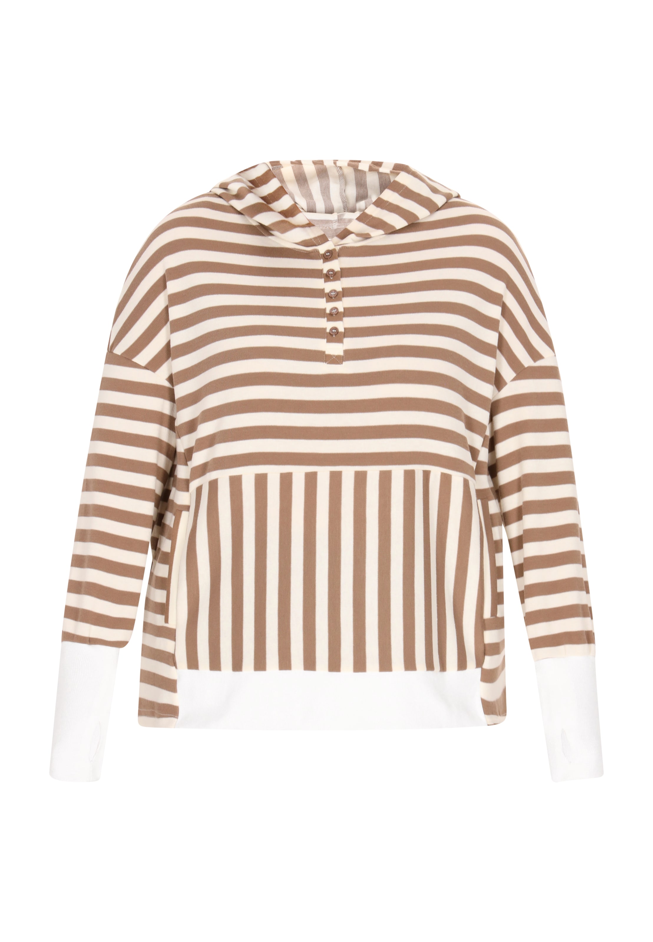 SANIKA Mikina - Hnedá: predná strana