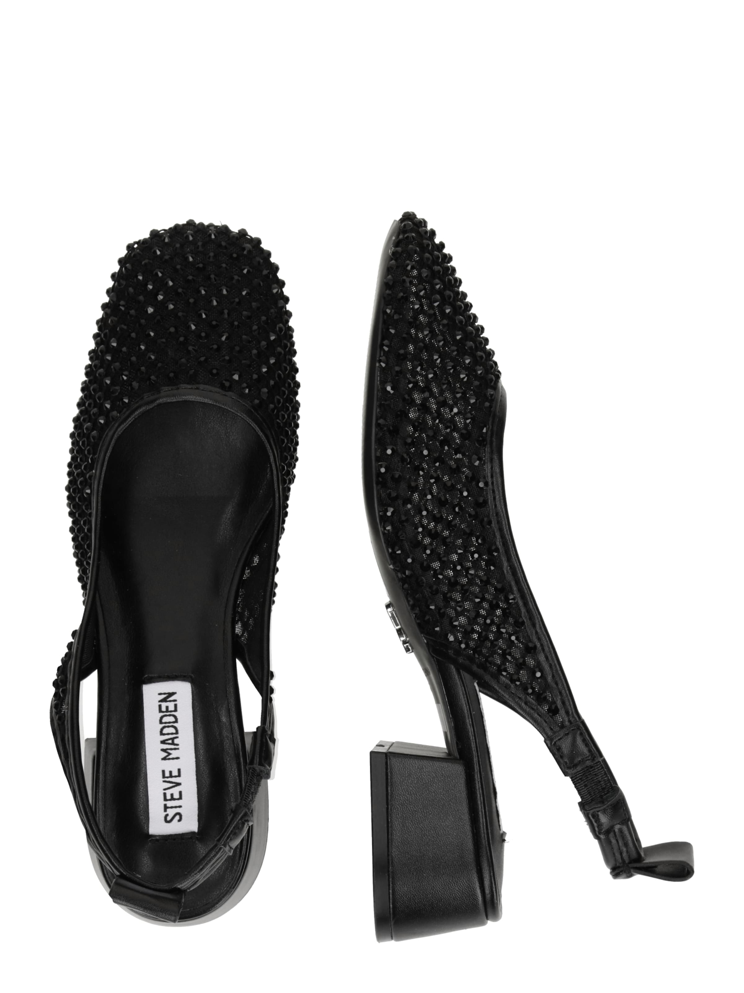 STEVE MADDEN Čevlji s peto in s paščki 'Smitten' | črna barva