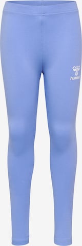 Hummel Skinny Workout Pants 'Onze' in Blue: front