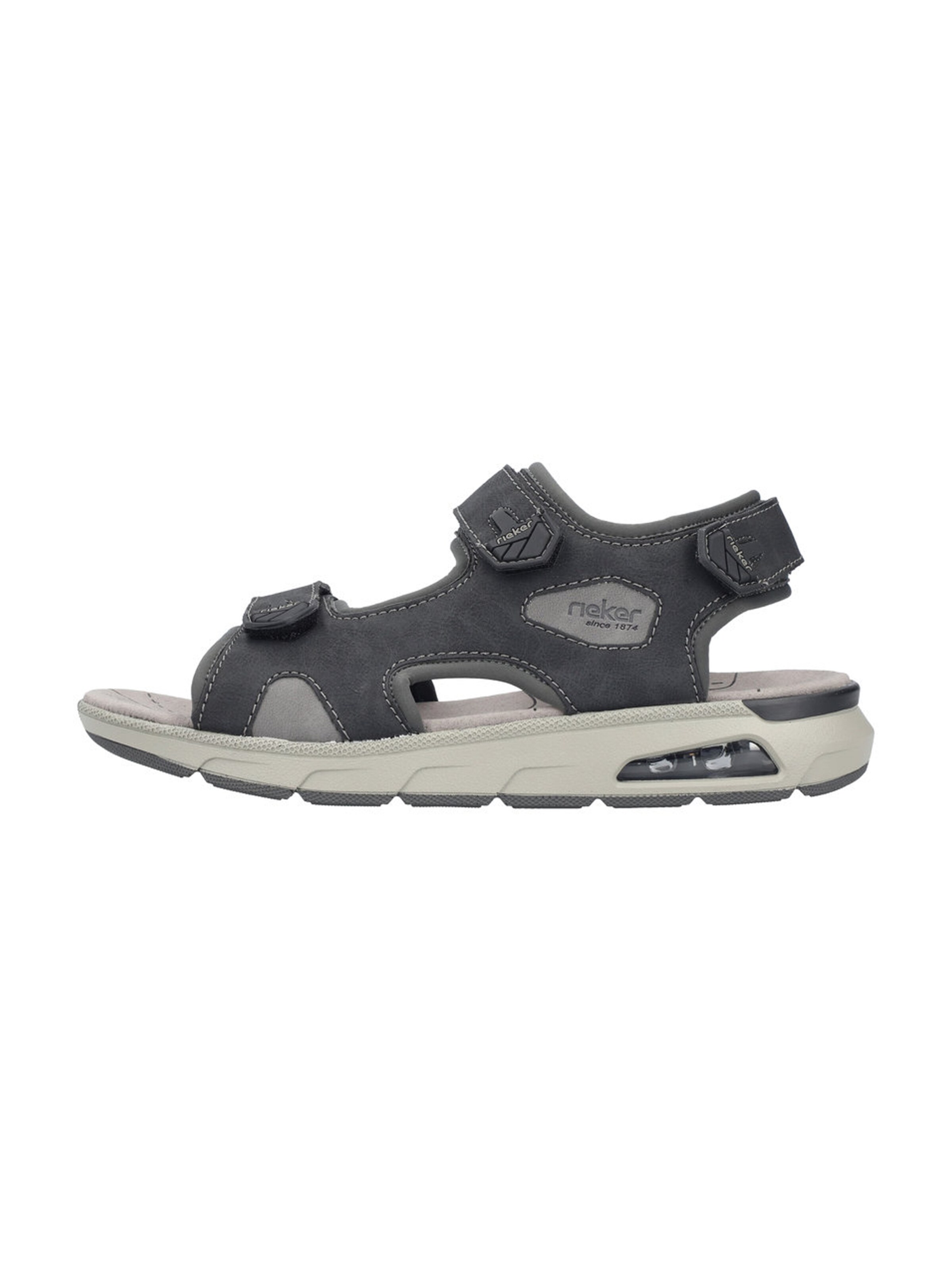 Rieker Trekingové sandály – šedá