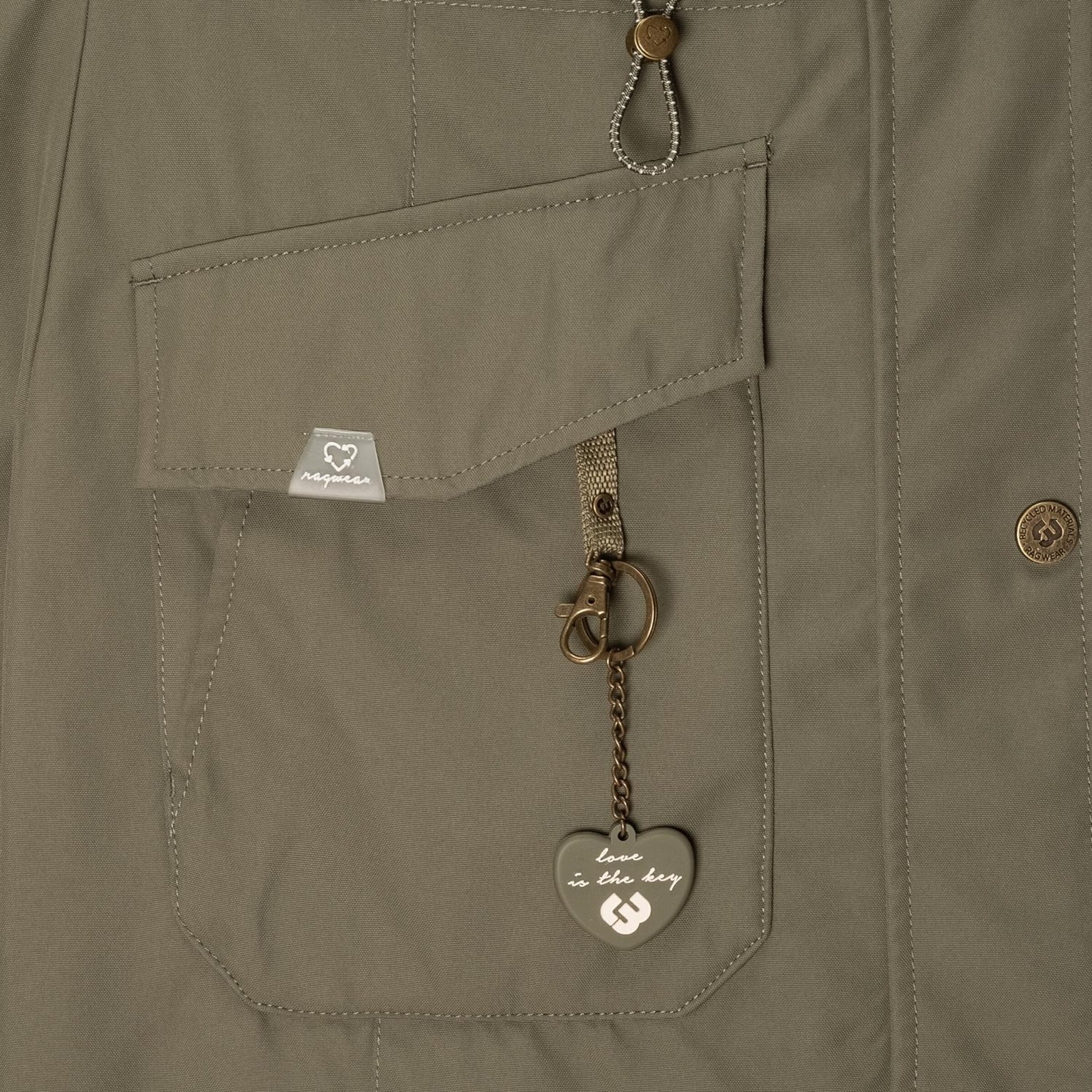 Frauen Große Größen Ragwear Wintermantel 'Reloved Intl.' in Oliv - CH09950 Frauen Große Größen Ragwear Wintermantel 'Reloved Intl.' in Oliv - CH09950