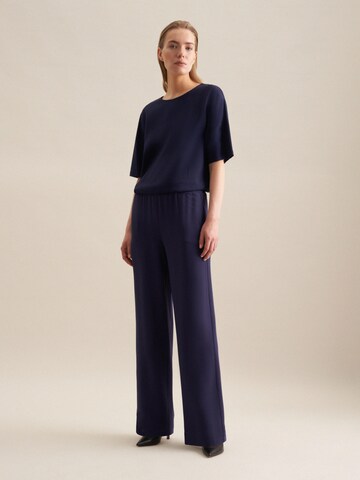 SEIDENSTICKER Loosefit Hose 'Schwarze Rose' in Blau