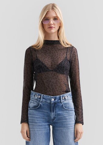 QS Shirt in Grau: Vorderseite