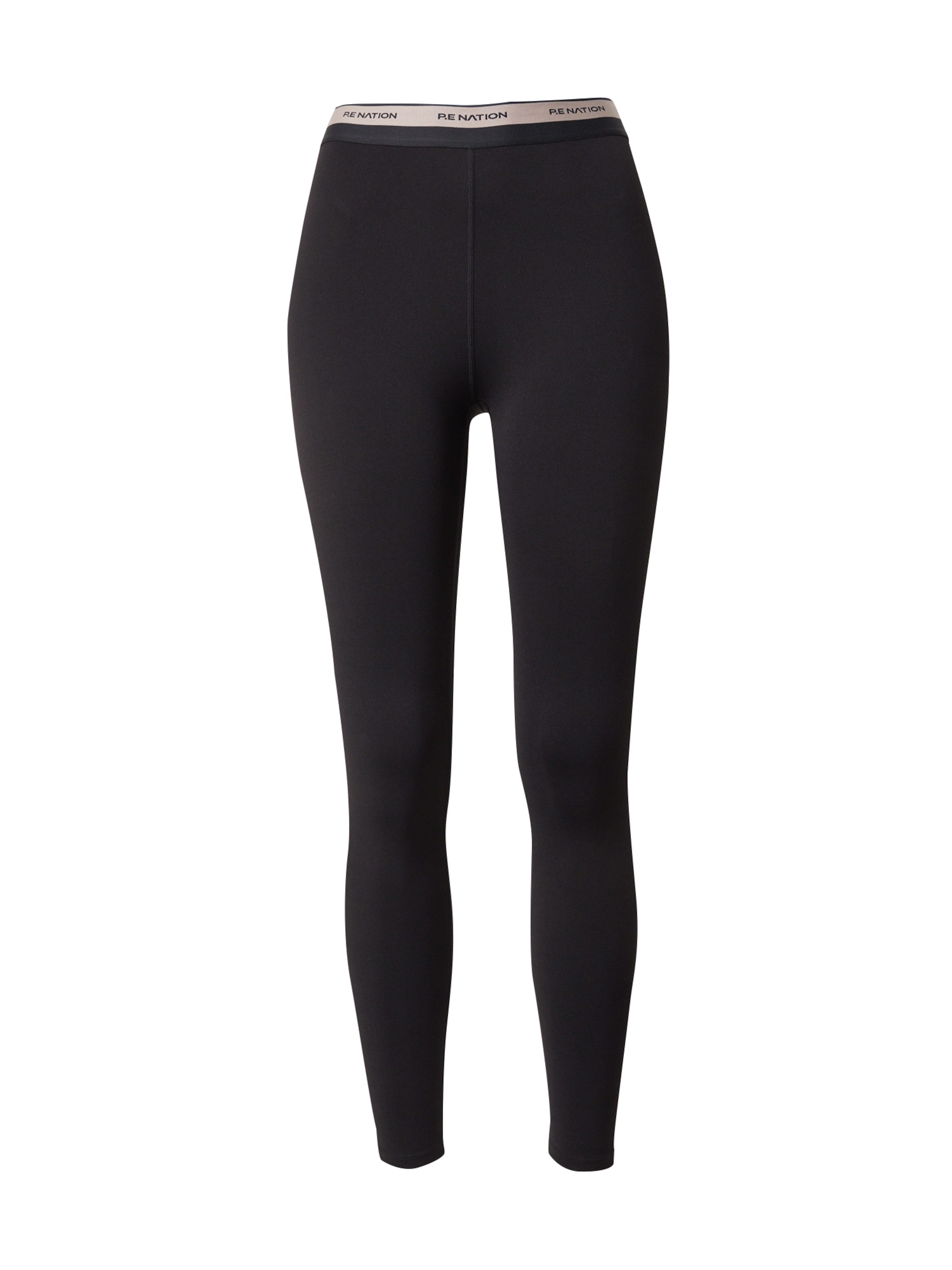 P.E Nation Skinny Športové nohavice 'AVANT' - Čierna: predná strana