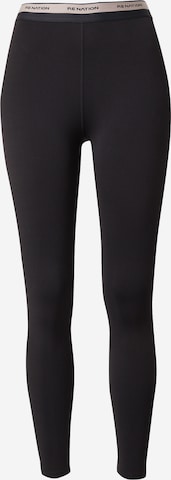 P.E Nation Skinny Športové nohavice 'AVANT' - Čierna: predná strana