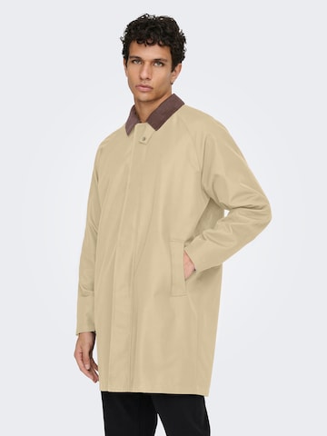 Only & Sons Mantel 'ONSKOSMO' in Beige: Vorderseite