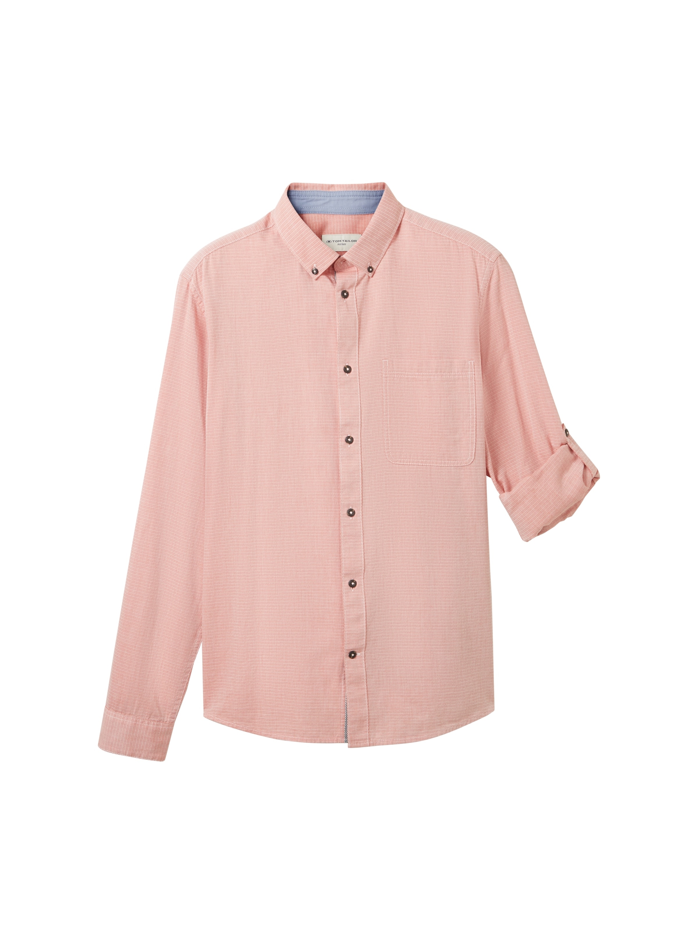 TOM TAILOR Slim Fit Businesshemd in Pink: Vorderseite