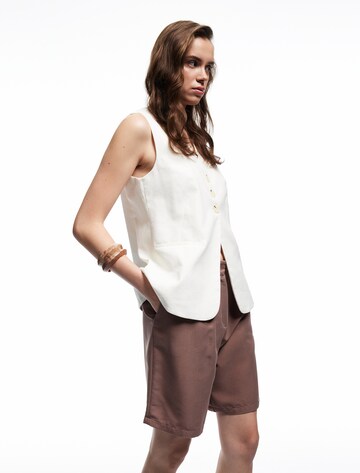 Koton Loose fit Pleat-front trousers in Brown