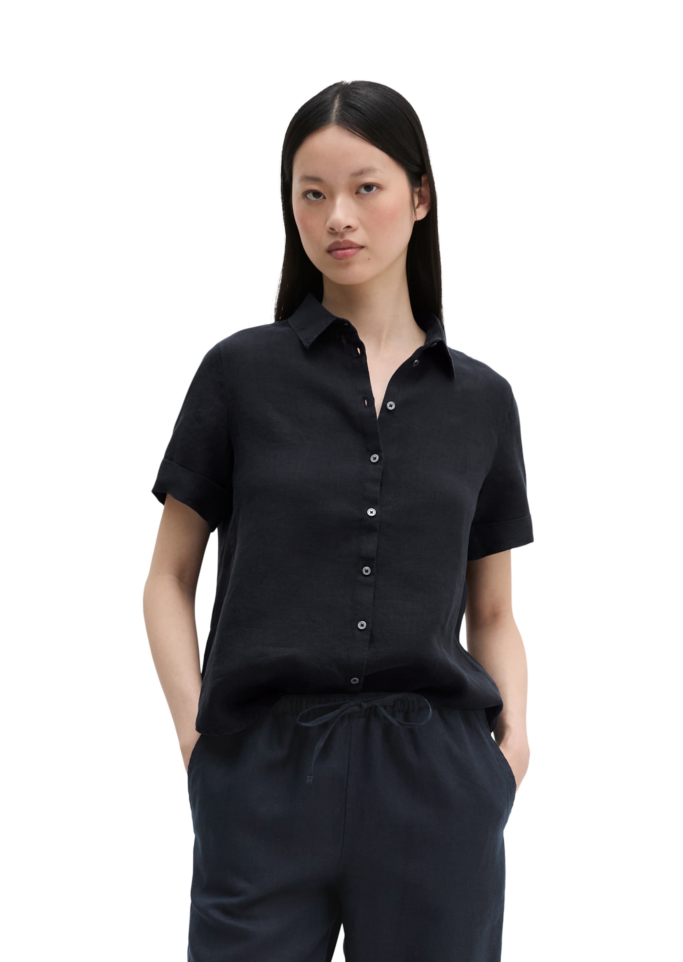 Marc O'Polo Bluse in Blau: Vorderseite