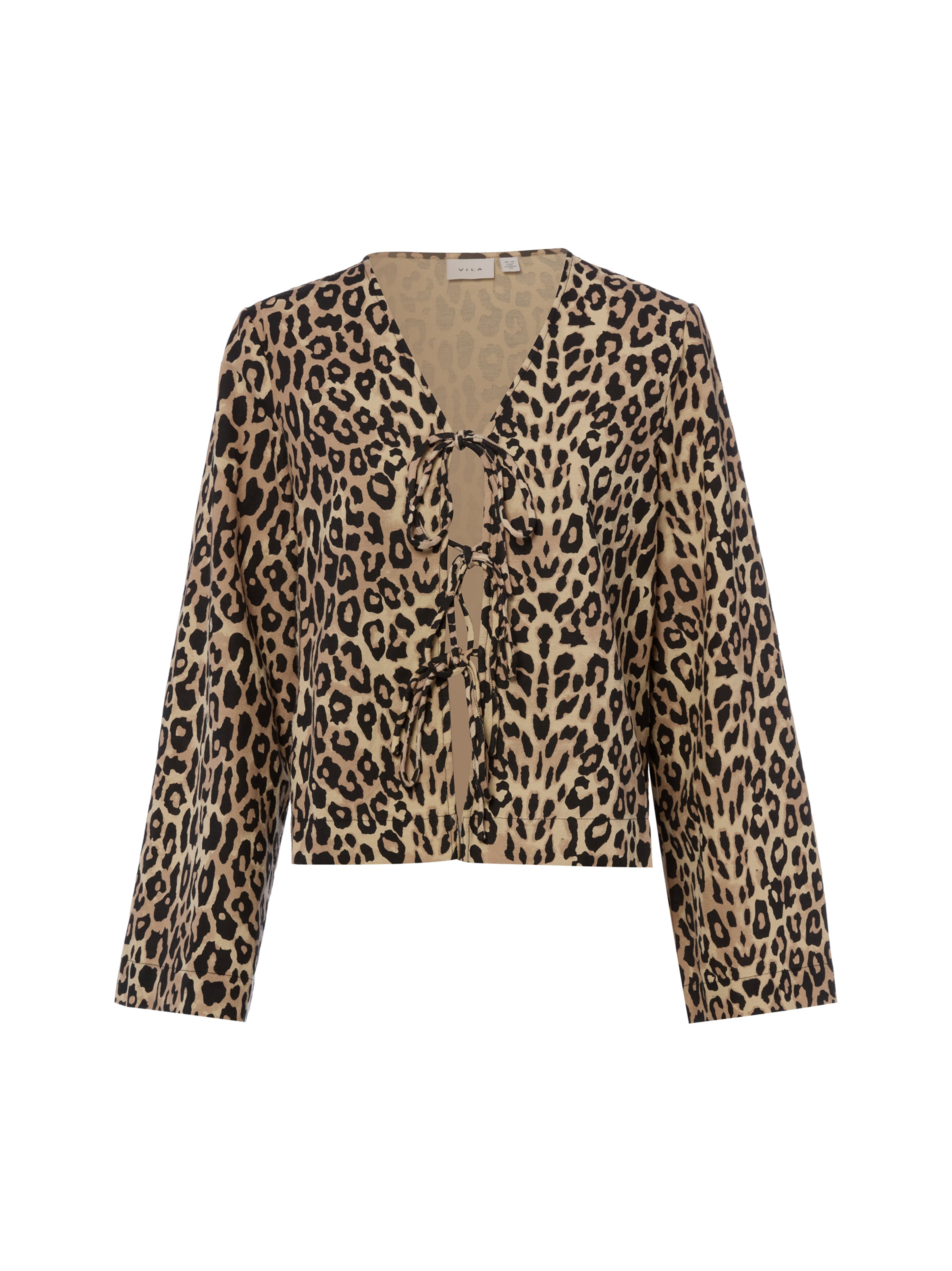VILA Blouse ' Prisilla ' in Beige: voorkant