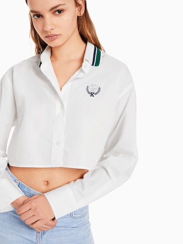 Camicia da donna di Bershka in bianco